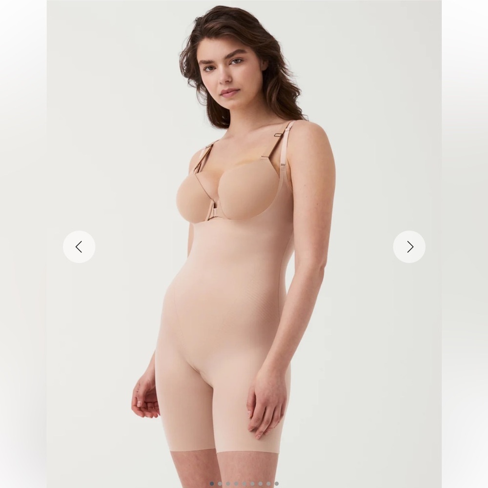 SPANX Open-Bust Mid-Thigh Bodysuit